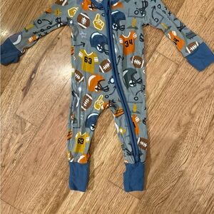 Little Sleepies retired print 0-3M football